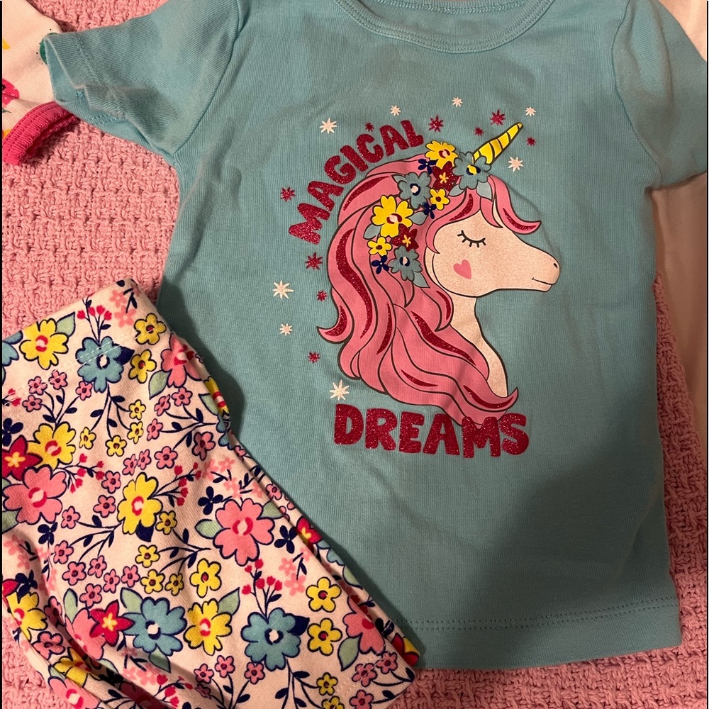 Toddler girls shorty pajamas